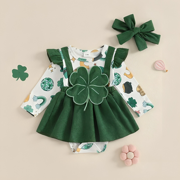 Long Sleeve St. Patrick's Day Baby Romper