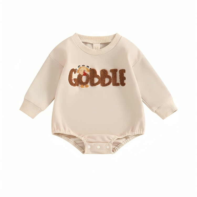 Thanksgiving Handcrafted Embroidered Bodysuit