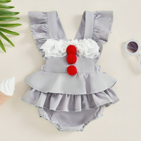 Clown Baby Ruffled Romper Costume