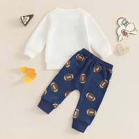 Long Sleeve Game Day Football Print Baby Set