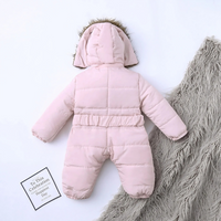 Winter Insulated Cotton Hooded Jacket Bodysuit