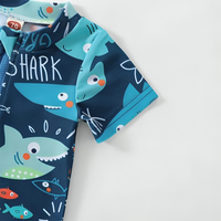 Great Shark Zipper Baby Swimsuit