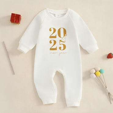 Long Sleeve 2025 New Year Baby Jumpsuit