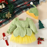 Christmas Elf Tulle Baby Costume Dress