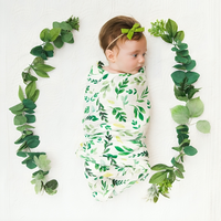 Floral Printed Swaddle Blanket Wrap