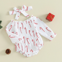 Christmas Style Themed Off Shoulder Bodysuit Set