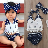 Sailor Anchor Top Romper Set