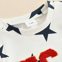 Short Sleeve USA Stars Cotton Baby Set