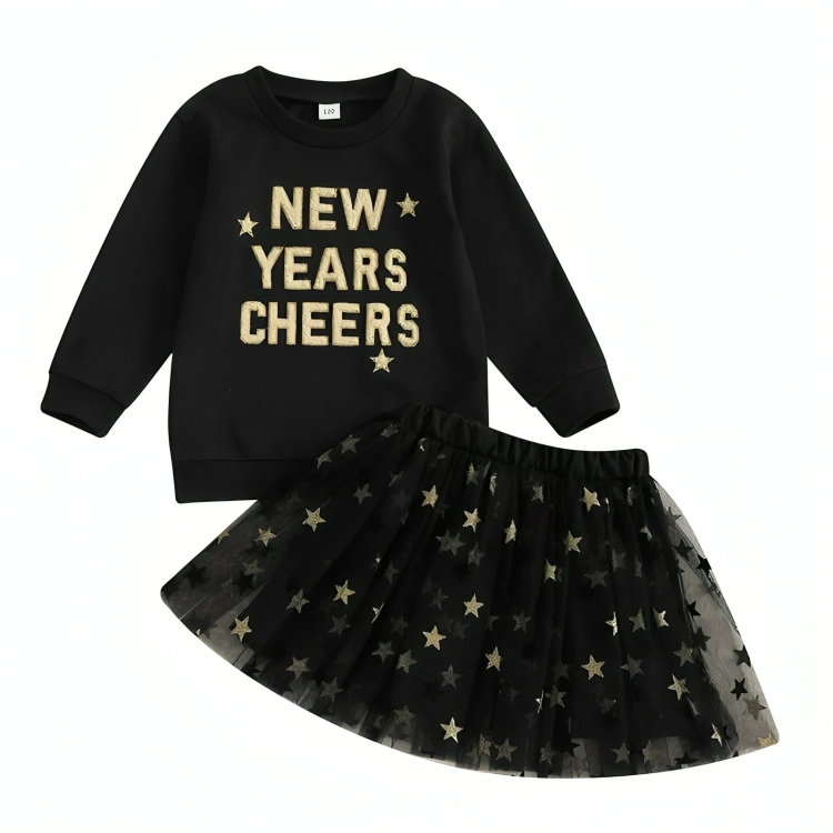 New Years Cheers Tulle Dress Set