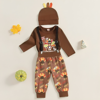 My 1st Thanksgiving Long Sleeve Romper Set