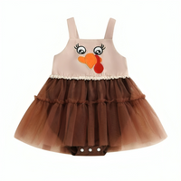 Thanksgiving Turkey Baby Jumpsuit Dress