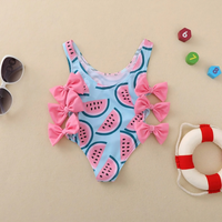 Pink Bows Watermelon Baby Swimsuit