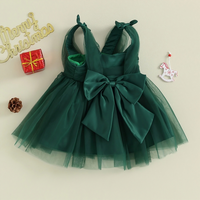 Elegant Christmas Bow Tulle Baby Dress