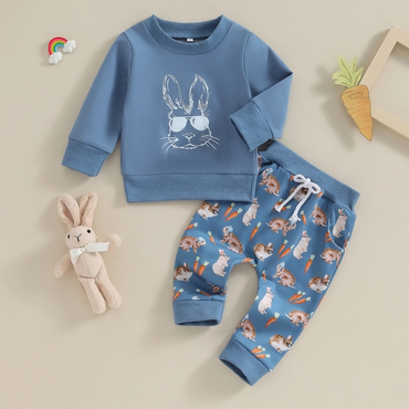 Long Sleeve Bunny Carrots Baby Set