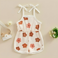 Straps Floral Boho Toddler Romper