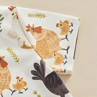 Cute Short Sleeve Chicken Farm Set