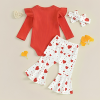 Valentine’s Day Flared Pants Baby Set