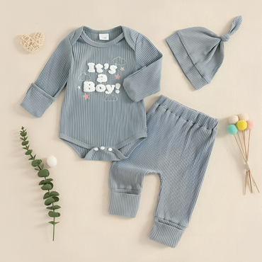 It's a Boy Romper Baby Set