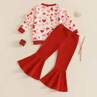 Valentine’s Day Flared Pants Toddler Set