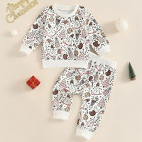 Long Sleeve Christmas Time Baby Set