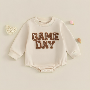 Long Sleeve Game Day Embroidered Baby Bodysuit