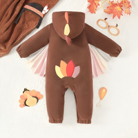 Thanksgiving Turkey Hooded Jumpsuit Costume