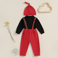 Holiday Cheer Bow Tie Suspender Baby Set