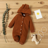 Hooded Long Sleeve Sweater Romper