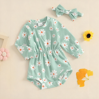 Long Sleeve Daisy Baby Romper