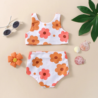 Knotted Floral Hearts Baby Swimsuit