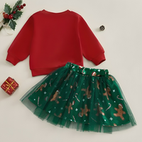 Gingerbread Tulle Solid Skirt Set