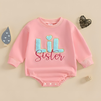 Long Sleeve "Lil Sis" Embroidered Bodysuit