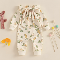 Long Sleeve Zipper Easter Baby Jumpsuit