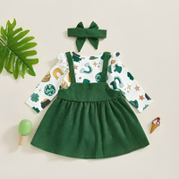 St. Patrick's Day Suspender Skirt Baby Set