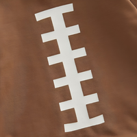 Brown Football Lace Print Baby Bodysuit