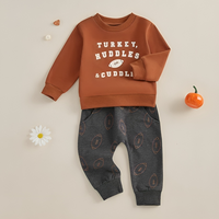 Turkey Huddles Cuddles Sweater Set