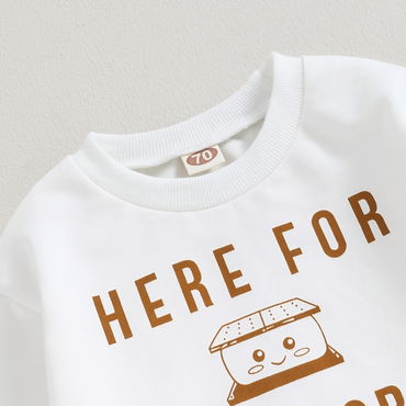 Funny "Here For The Smores" Sweater Set