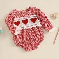 Vintage Valentine's Day Baby Romper