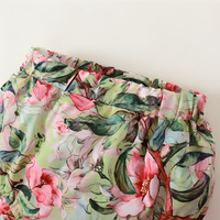 Puff Sleeve Floral Bow Top Set