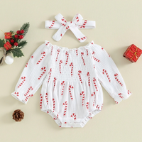 Christmas Style Themed Off Shoulder Bodysuit Set