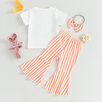 Bunny Squad Striped Pants Toddler Set