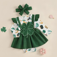 Long Sleeve St. Patrick's Day Baby Romper