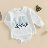 Long Sleeve "Lil Bro" Embroidered Bodysuit