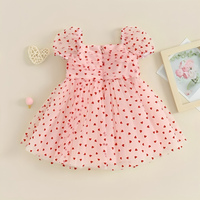 Valentine's Day Pink Hearts Toddler Dress