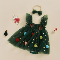 Christmas Tree Ruffle Tulle Tutu Dress