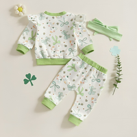 St. Patrick's Day Bows Baby Set