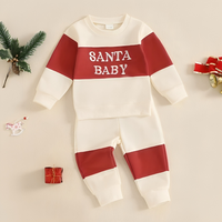 Long Sleeve Santa Baby Toddler Jogger Set