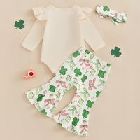 My First St. Patrick's Day Flared Pants Baby Set