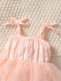 Pink Tulle Tutu Cute Romper Dress