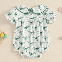 St. Patrick's Day Collar Doll Baby Romper